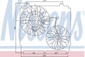 Вентилятор системы охлаждения двигателя