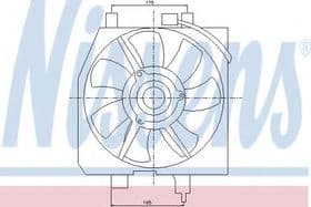 Вентилятор радіатора кондиціонера