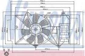 Вентилятор системи охолодження двигуна Вентилятор системи охолодження двигуна