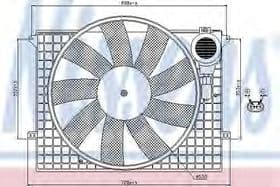 Вентилятор системы охлаждения двигателя