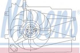 Вентилятор системы охлаждения двигателя Вентилятор системы охлаждения двигателя