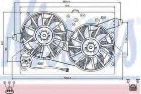 Вентилятор системи охолодження двигуна Вентилятор системи охолодження двигуна