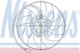 Вентилятор системы охлаждения двигателя Вентилятор системы охлаждения двигателя