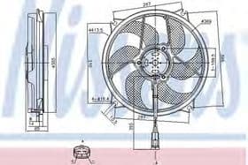 Вентилятор системы охлаждения двигателя Вентилятор системы охлаждения двигателя