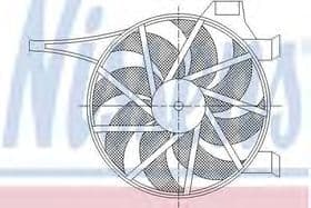Вентилятор системы охлаждения двигателя