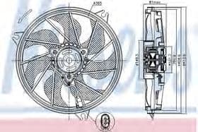 Вентилятор системы охлаждения двигателя Вентилятор системы охлаждения двигателя