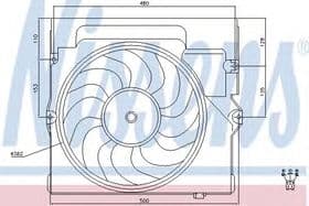 Вентилятор радиатора кондиционера Вентилятор радиатора кондиционера