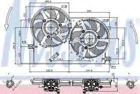 Вентилятор системы охлаждения двигателя