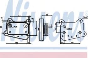 Масляный радиатор двигателя
