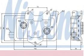 Оливний радіатор двигуна