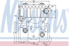 Оливний радіатор двигуна