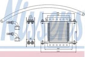 Оливний радіатор двигуна