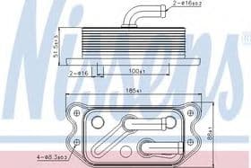 Масляный радиатор двигателя