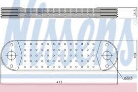 Оливний радіатор двигуна