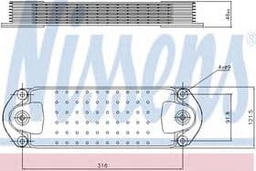 Оливний радіатор двигуна