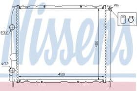 Радиатор охлаждения двигателя