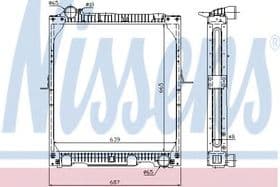 Радіатор охолодження двигуна Радіатор охолодження двигуна