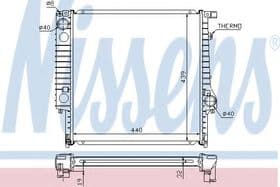 Радиатор охлаждения двигателя