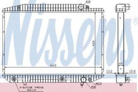 Радиатор охлаждения двигателя