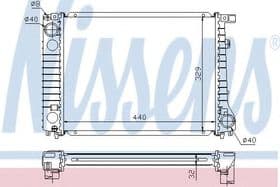Радиатор охлаждения двигателя