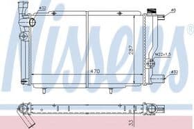 Радиатор охлаждения двигателя
