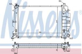 Радиатор охлаждения двигателя