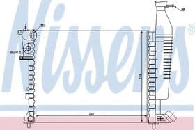 Радиатор охлаждения двигателя