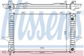 Радиатор охлаждения двигателя