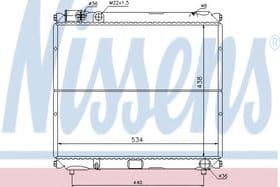 Радіатор охолодження двигуна Радіатор охолодження двигуна