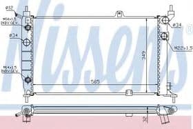 Радиатор охлаждения двигателя