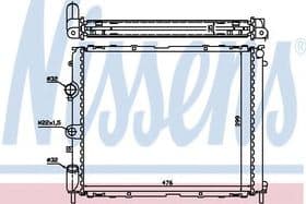 Радіатор охолодження двигуна Радіатор охолодження двигуна