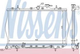 Радиатор охлаждения двигателя