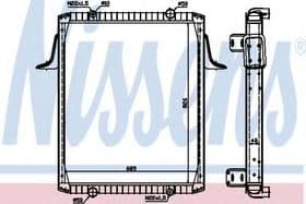 Радиатор охлаждения двигателя