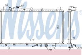 Радіатор охолодження двигуна Радіатор охолодження двигуна