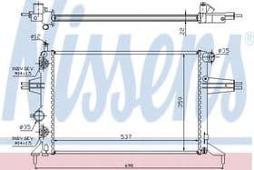 Радиатор охлаждения двигателя