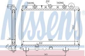 Радіатор охолодження двигуна Радіатор охолодження двигуна