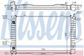 Радиатор охлаждения двигателя
