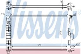 Радиатор охлаждения двигателя