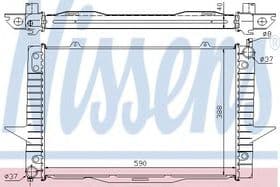 Радиатор охлаждения двигателя