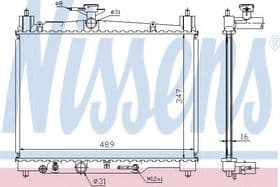Радіатор охолодження двигуна