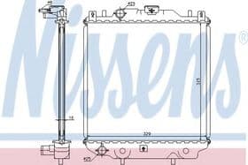 Радіатор охолодження двигуна Радіатор охолодження двигуна