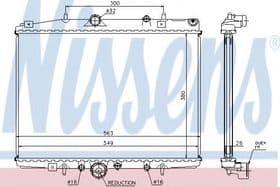 Радиатор охлаждения двигателя