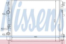 Радиатор охлаждения двигателя