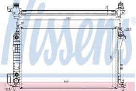 Радіатор охолодження двигуна