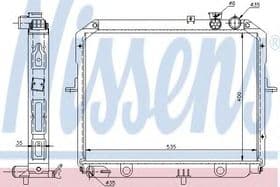 Радиатор охлаждения двигателя