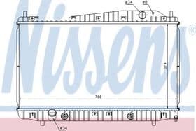 Радиатор охлаждения двигателя