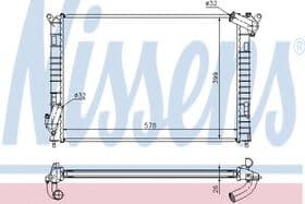 Радиатор охлаждения двигателя