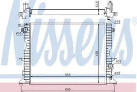 Радіатор охолодження двигуна