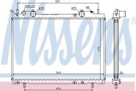 Радіатор охолодження двигуна Радіатор охолодження двигуна