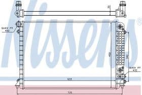 Радиатор охлаждения двигателя